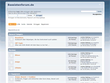 Tablet Screenshot of bassistenforum.de